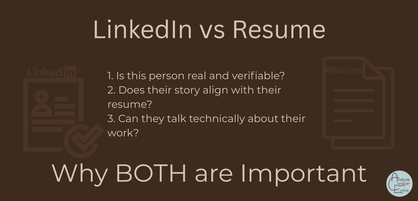LinkedIn vs Resume: Why BOTH are Important